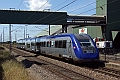 Le TER Brest - Rennes assuré par la Z 21571 passe à Plestan avec la coopérative Cooperl le 30.06.2008